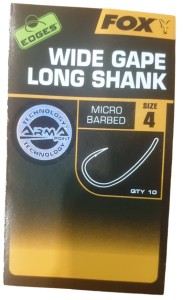 Fox Edges Super Wide Gape Long Shank S