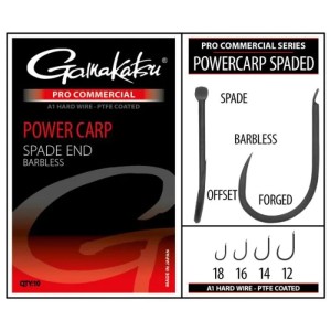 Gamakatsu Pro-C Powercarp Spade A1 PTFE BL -